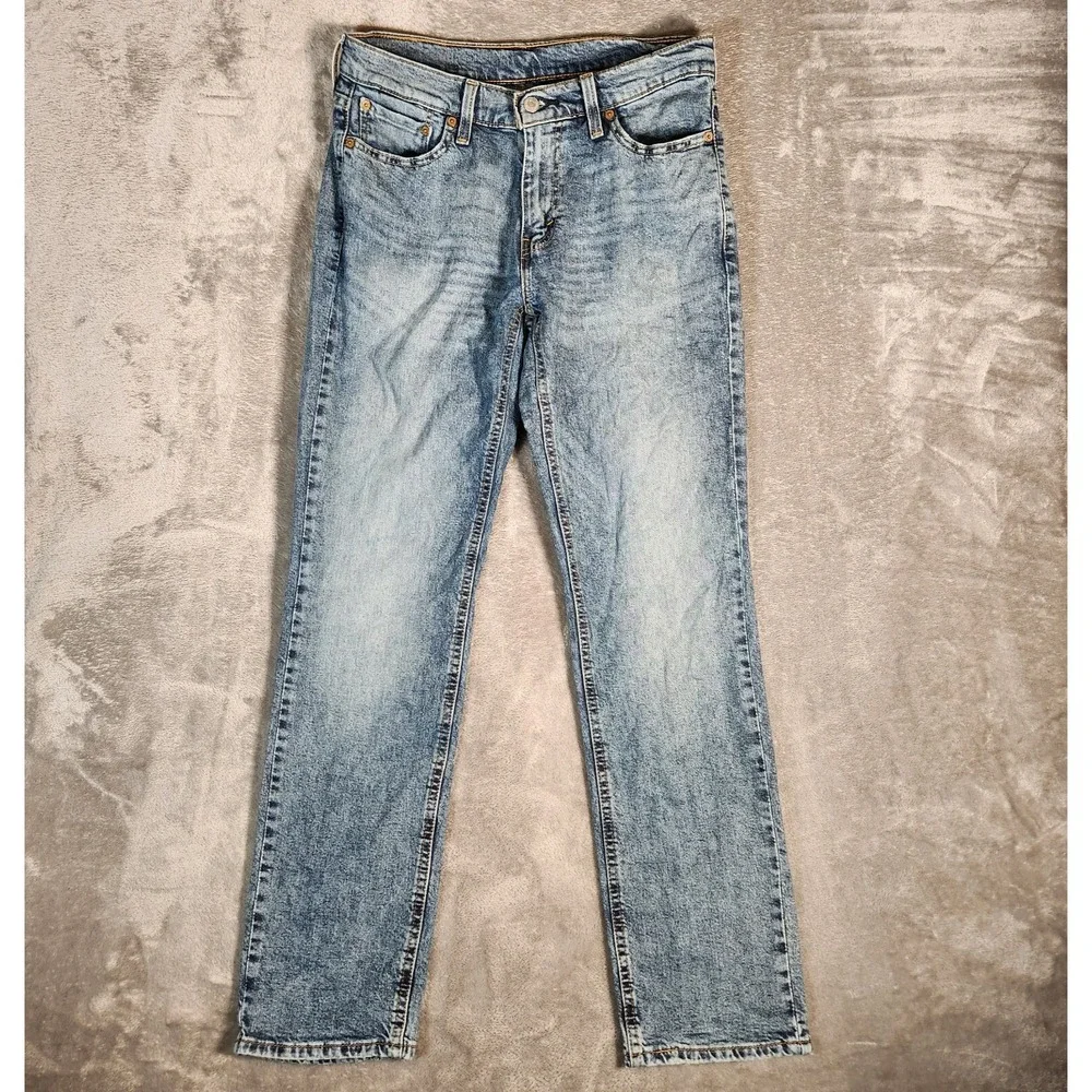 Levi's 541 Jeans Men's 31X32 (Tag 30X32) Blue Zip‎ Up Straight Wide Leg